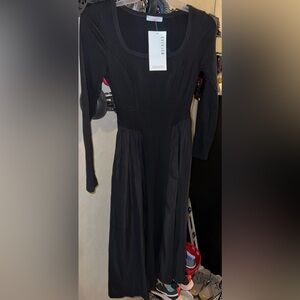 Chic Black Long Sleeve Dress